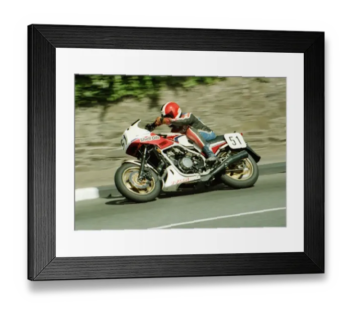 Framed Print : Ken Dobson (Honda) 1984 Formula One TT Framed Print : Ken Dobson (Honda) 1984 Formula One TT
