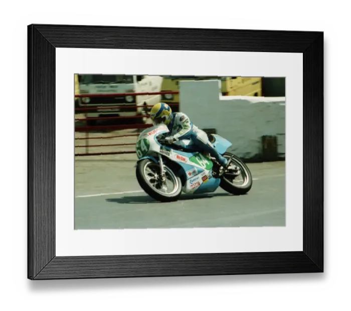 Framed Print : Satoshi Endo (Yamaha) 1984 Junior TT Framed Print : Satoshi Endo (Yamaha) 1984 Junior TT
