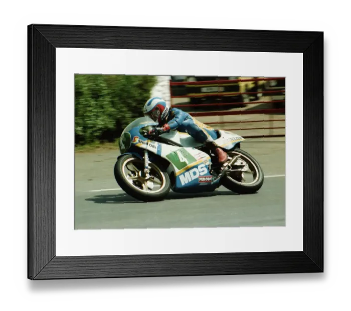 Framed Print : Charlie Williams (Yamaha) 1984 Junior TT Framed Print : Charlie Williams (Yamaha) 1984 Junior TT