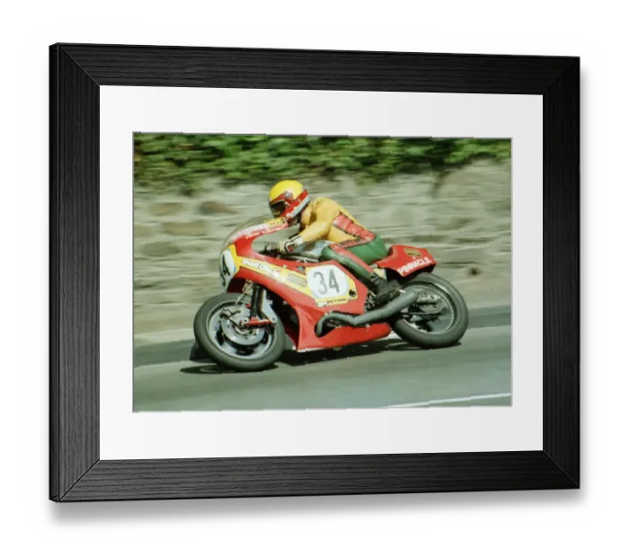 Framed Print : John Caffrey (Ducati) 1984 Formula One TT Framed Print : John Caffrey (Ducati) 1984 Formula One TT