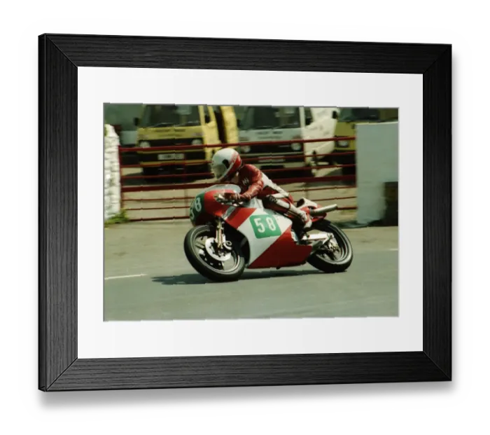 Framed Print : Dave Thurlow (EMC) 1984 Junior TT Framed Print : Dave Thurlow (EMC) 1984 Junior TT