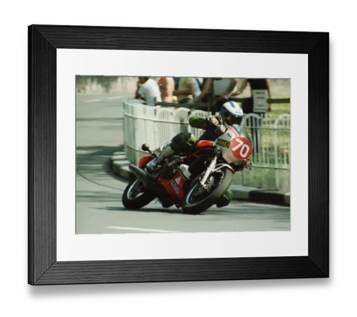 Framed Print : Anders Skov (Yamaha) 1984 Production TT Framed Print : Anders Skov (Yamaha) 1984 Production TT