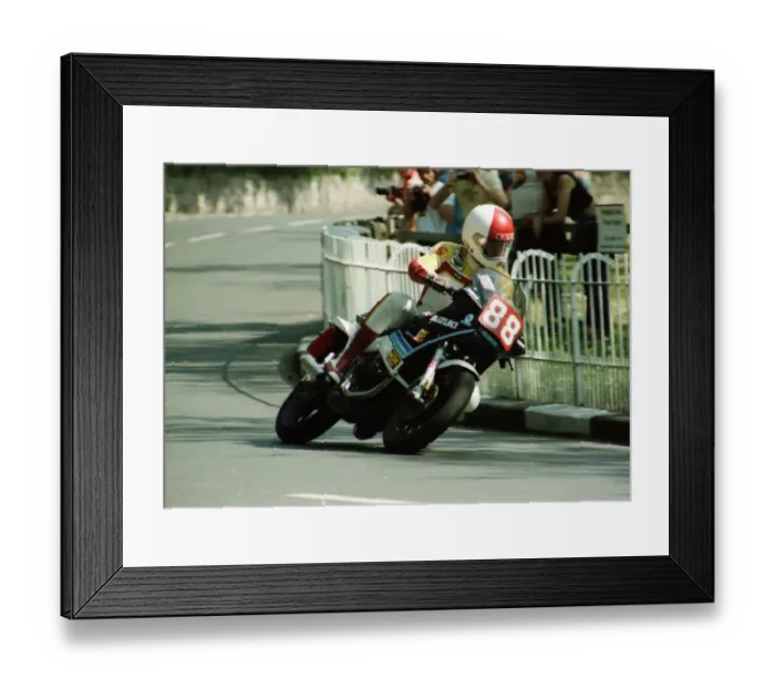 Framed Print : Mat Oxley (Suzuki) 1984 Production TT Framed Print : Mat Oxley (Suzuki) 1984 Production TT