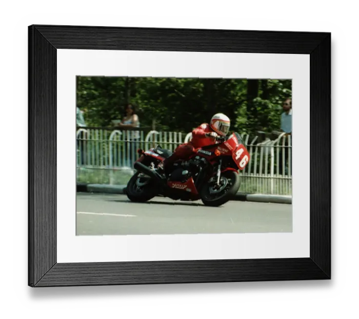 Framed Print : Phil Nicholls (Honda) 1984 Production TT Framed Print : Phil Nicholls (Honda) 1984 Production TT