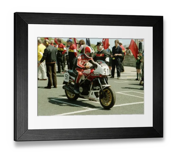 Framed Print : Ken Dobson (Honda) 1984 Formula One TT Framed Print : Ken Dobson (Honda) 1984 Formula One TT