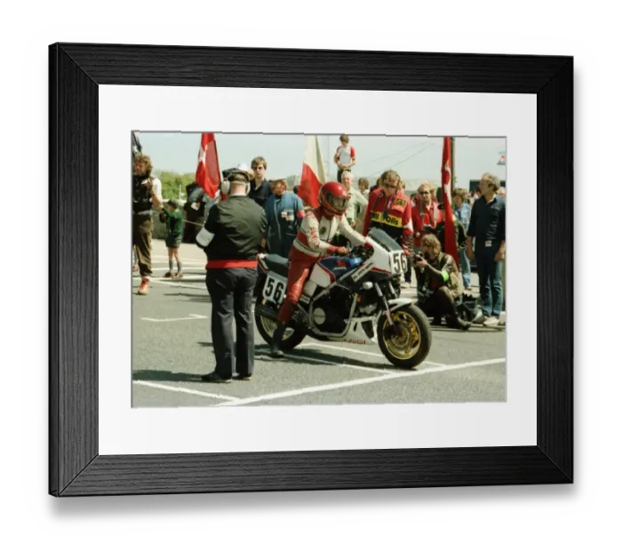 Framed Print : Mick Williams (Honda) 1984 Formula One TT Framed Print : Mick Williams (Honda) 1984 Formula One TT