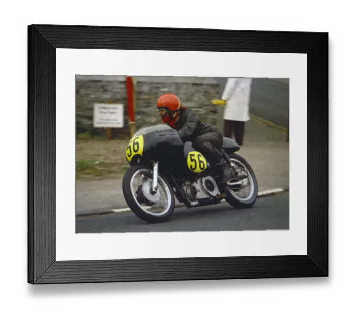 Framed Print : Alec Swallow (Velocette) 1976 Senior Manx Grand Prix Framed Print : Alec Swallow (Velocette) 1976 Senior Manx Grand Prix