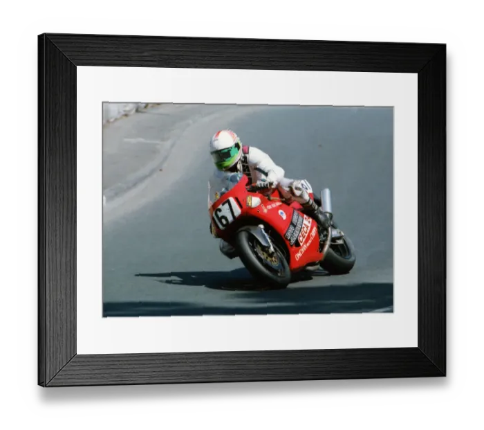 Framed Print : Etienne Godart (Ducati) 1991 Formula One TT Framed Print : Etienne Godart (Ducati) 1991 Formula One TT
