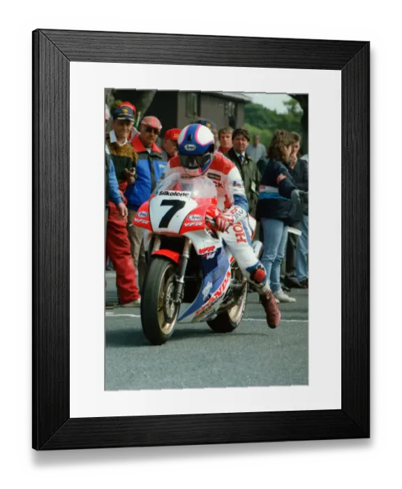 Framed Print : Nick Jefferies (Honda) 1991 Senior TT Framed Print : Nick Jefferies (Honda) 1991 Senior TT