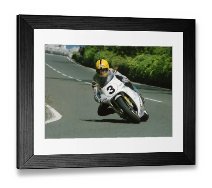 Framed Print : Joey Dunlop (Honda) 1991 Formula One TT