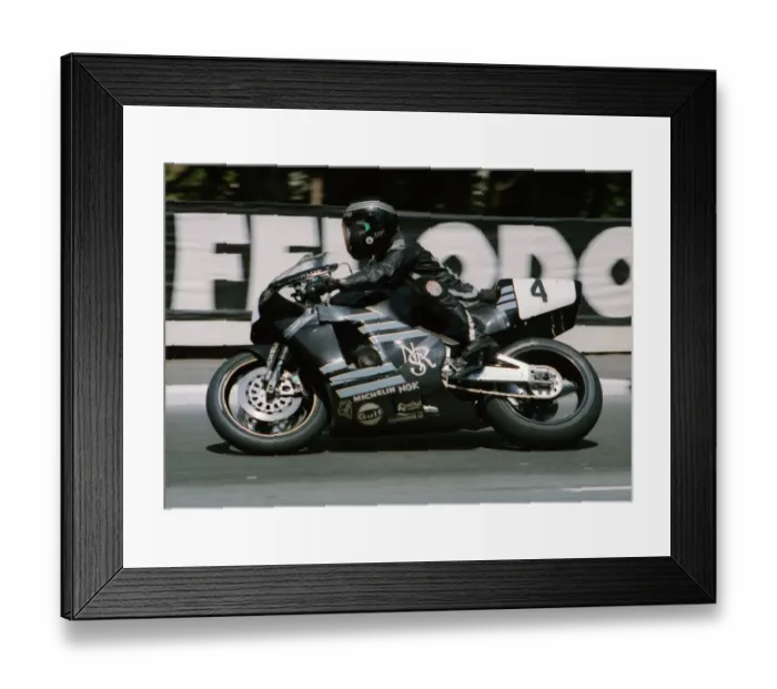 Framed Print : Robert Dunlop (Norton) 1991 Formula One TT Framed Print : Robert Dunlop (Norton) 1991 Formula One TT