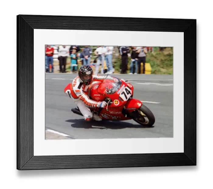 Framed Print : Roy Jeffreys (Ducati) 1989 Formula One TT Framed Print : Roy Jeffreys (Ducati) 1989 Formula One TT