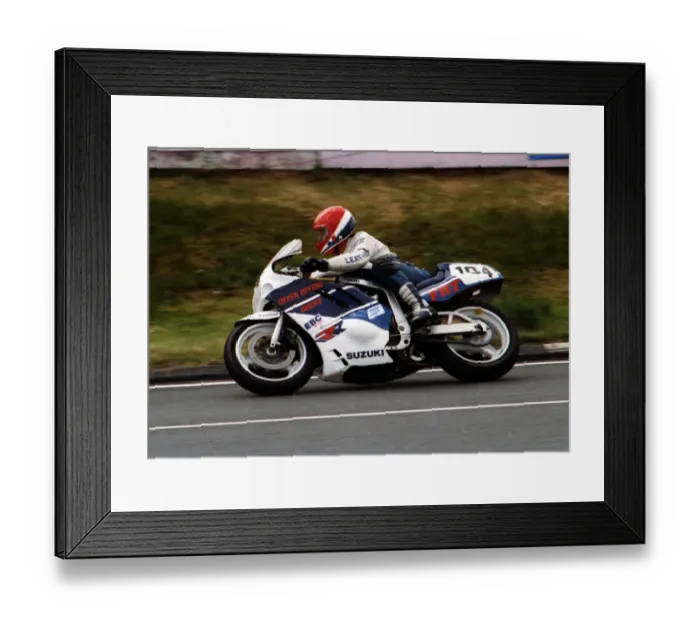 Framed Print : Jerome van Haeltert (Suzuki) 1989 Formula One TT Framed Print : Jerome van Haeltert (Suzuki) 1989 Formula One TT