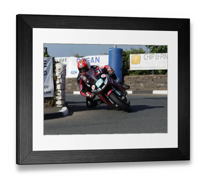 Framed Print : James Cowton (Kawasaki) 2018 Post TT Framed Print : James Cowton (Kawasaki) 2018 Post TT