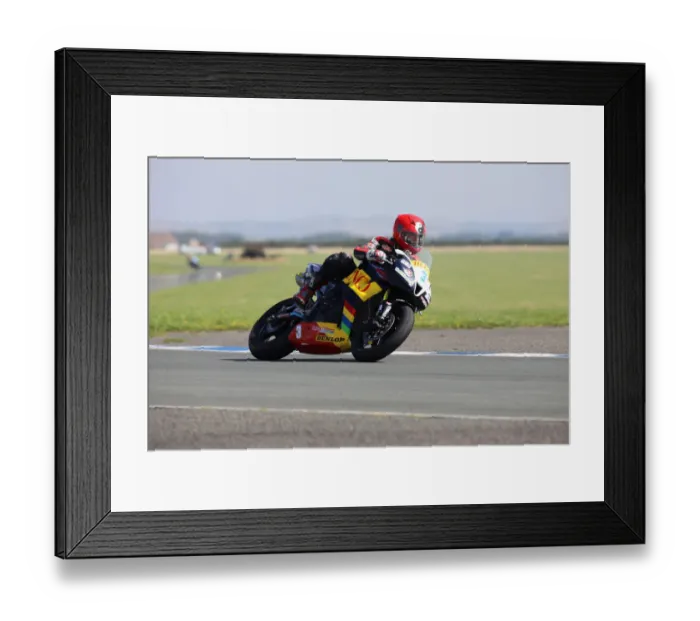 Framed Print : Ian Richards (Yamaha) 2019 Jurby Day Framed Print : Ian Richards (Yamaha) 2019 Jurby Day