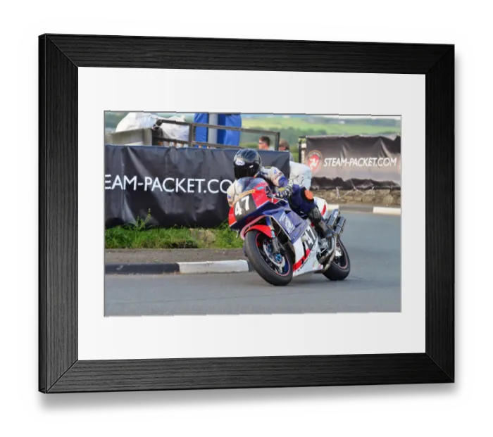 Framed Print : Jeremy Hill (Honda) 2012 Southern 100