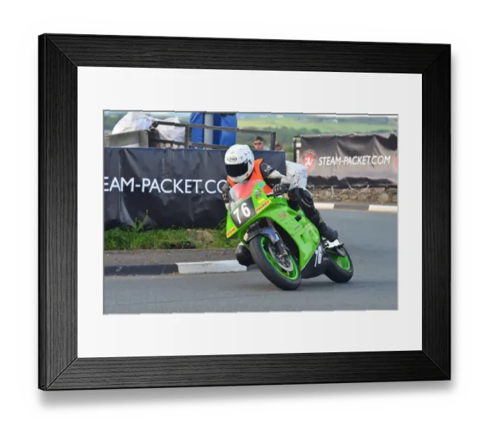 Framed Print : Tony Limer (Kawasaki) 2012 Southern 100