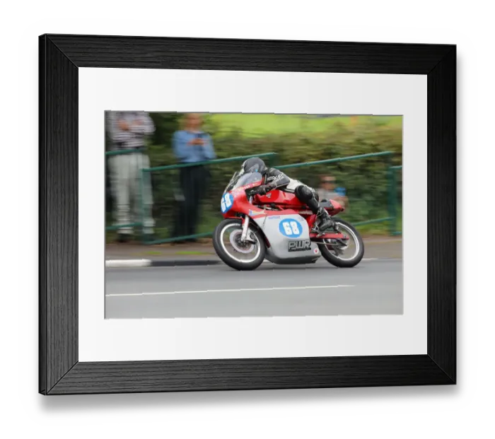 Framed Print : Paul Williams (Honda) 2019 Junior Classic TT