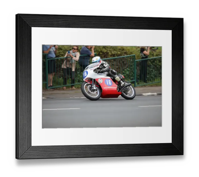 Framed Print : Dave Madsen-Mygdal (Honda) 2019 Junior Classic TT Framed Print : Dave Madsen-Mygdal (Honda) 2019 Junior Classic TT