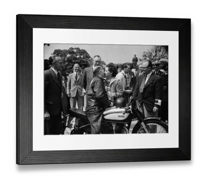 Framed Print : Harold Daniell (Norton) 1949 Senior TT Framed Print : Harold Daniell (Norton) 1949 Senior TT