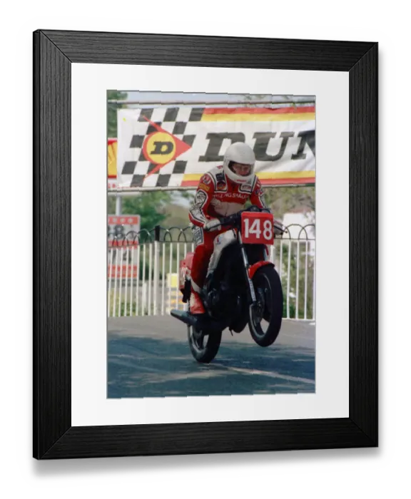 Framed Print : Martin Grein (Yamaha) 1986 Production C TT