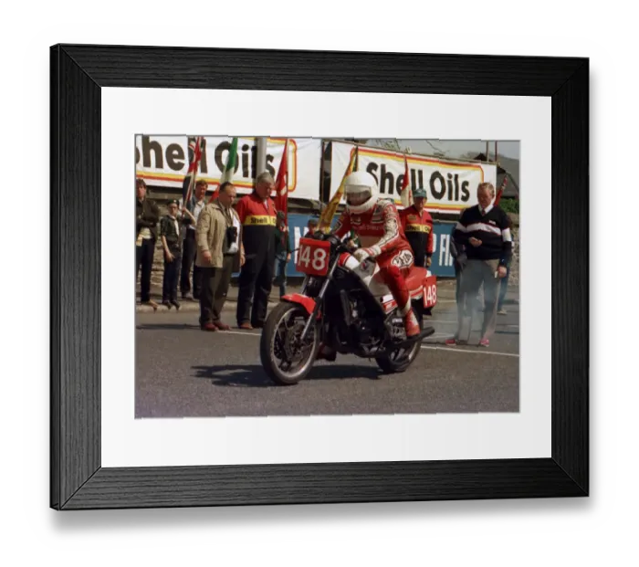 Framed Print : Martin Grein (Yamaha) 1986 Production C TT Framed Print : Martin Grein (Yamaha) 1986 Production C TT
