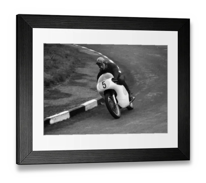 Framed Print : Jack York (GBS) 1962 Senior Manx Grand Peix Framed Print : Jack York (GBS) 1962 Senior Manx Grand Peix