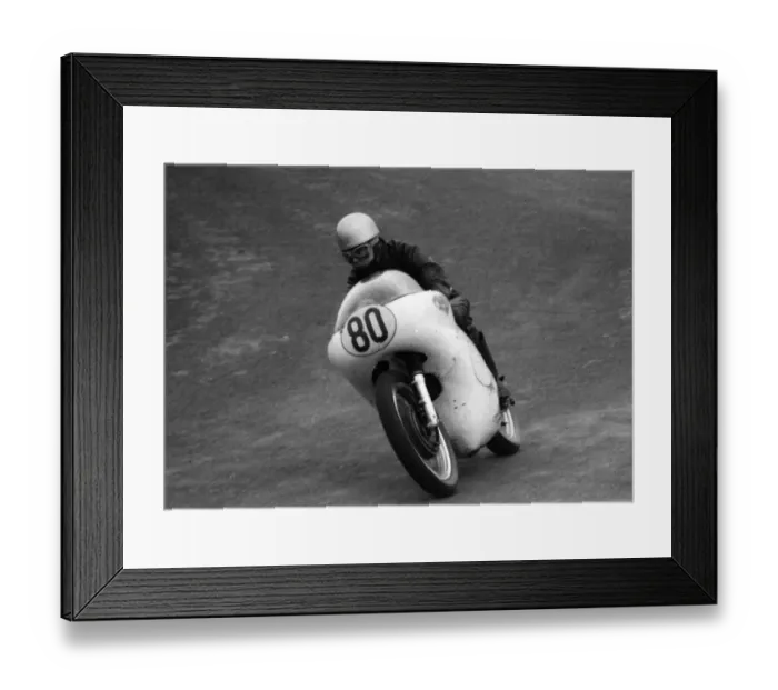 Framed Print : Clive Brown (Matchless) 1962 Senior Manx Grand Peix Framed Print : Clive Brown (Matchless) 1962 Senior Manx Grand Peix