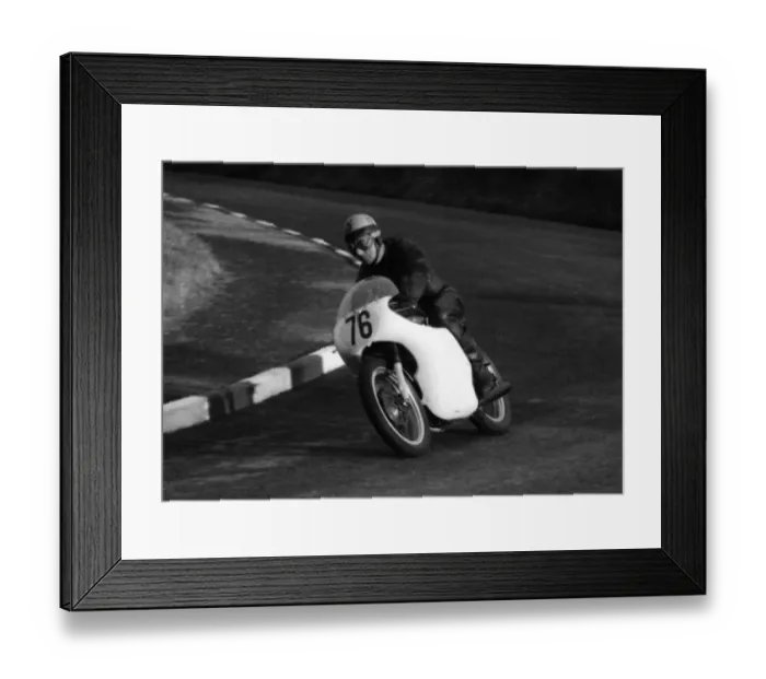 Framed Print : Jack York (GBS) 1963 Senior Manx Grand Peix Framed Print : Jack York (GBS) 1963 Senior Manx Grand Peix