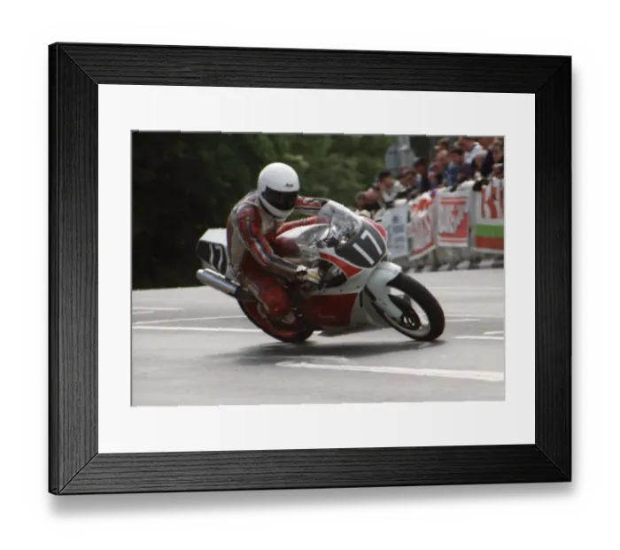 Framed Print : Mick Noblett (Gilera) 1994 Singles TT