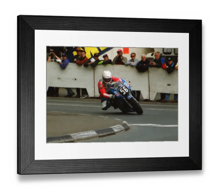 Framed Print : Derek Young (Honda) 1996 Singles TT Framed Print : Derek Young (Honda) 1996 Singles TT