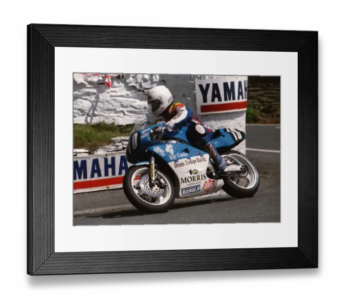 Framed Print : Jason Griffiths (Spondon Yamaha) 1994 Singles TT Framed Print : Jason Griffiths (Spondon Yamaha) 1994 Singles TT