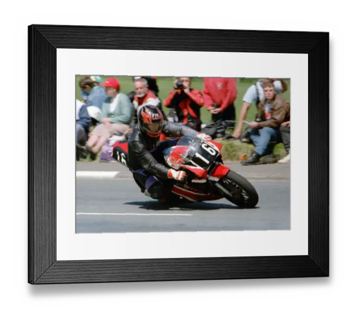 Framed Print : Chris Petty (Yamaha) 1994 Singles TT Framed Print : Chris Petty (Yamaha) 1994 Singles TT