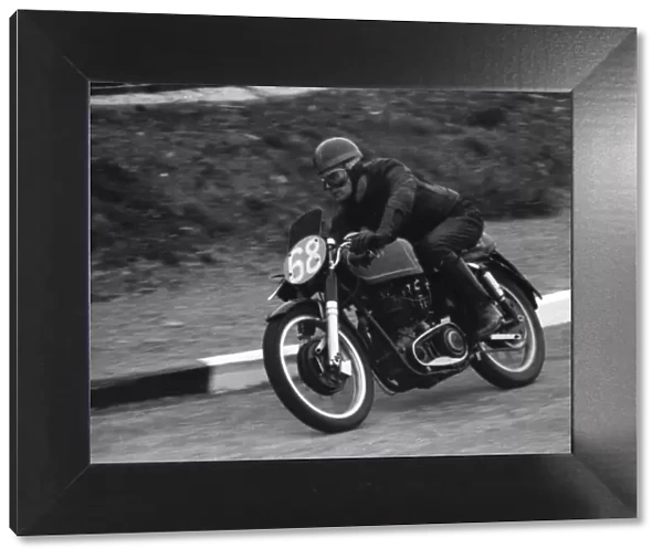 Cliff Ellerby (AJS) 1955 Junior TT