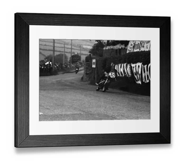 Framed Print : George Leigh (Norton) 1955 Senior TT Framed Print : George Leigh (Norton) 1955 Senior TT
