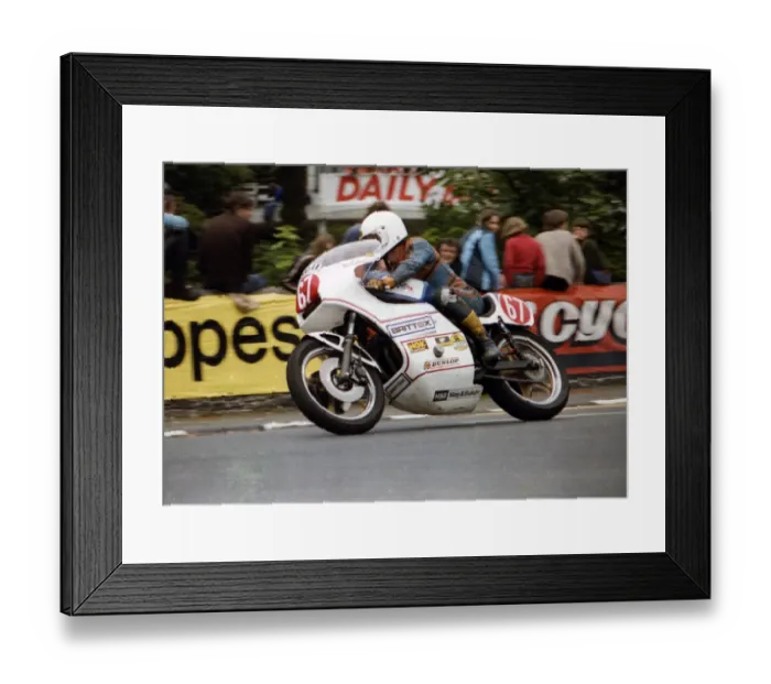 Framed Print : Tony Osbourne (Kawasaki) 1979 Formula One TT Framed Print : Tony Osbourne (Kawasaki) 1979 Formula One TT