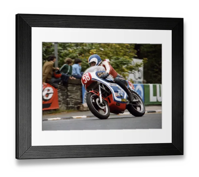 Framed Print : Hartley Kerner (PMS Kawasaki) 1979 Formula One TT