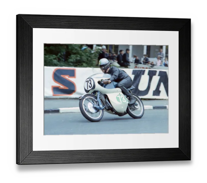 Framed Print : Eddy Johnson (Greeves) 1965 Lightweight TT Framed Print : Eddy Johnson (Greeves) 1965 Lightweight TT