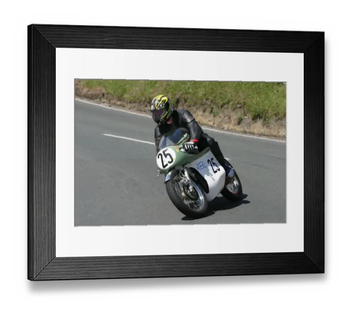 Framed Print : Mike Dunn (Greeves) 2005 Classic Lap Framed Print : Mike Dunn (Greeves) 2005 Classic Lap