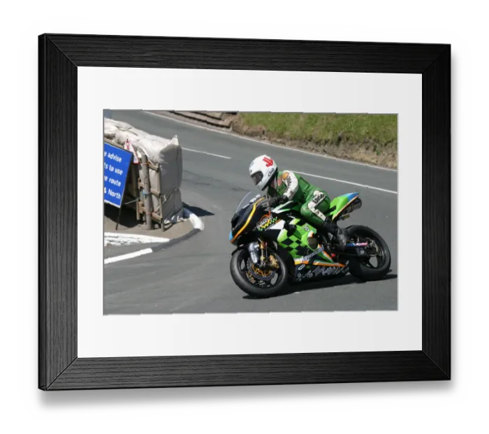 Framed Print : Mick Grant (MSS Kawasaki) 2005 Classic Lap Framed Print : Mick Grant (MSS Kawasaki) 2005 Classic Lap