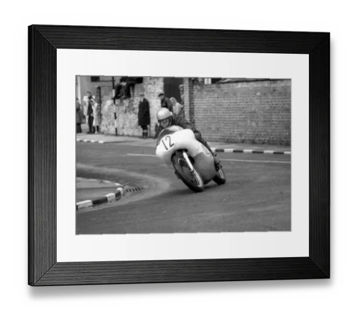 Framed Print : Brian Warburton (Norton) 1965 Senior Manx Grand Prix Framed Print : Brian Warburton (Norton) 1965 Senior Manx Grand Prix