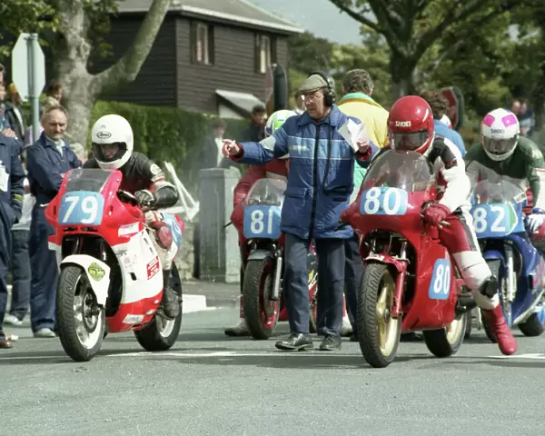 Garry Bennett (Honda & David Lloyd (Ducati) 1992 Junior Manx Grand Prix