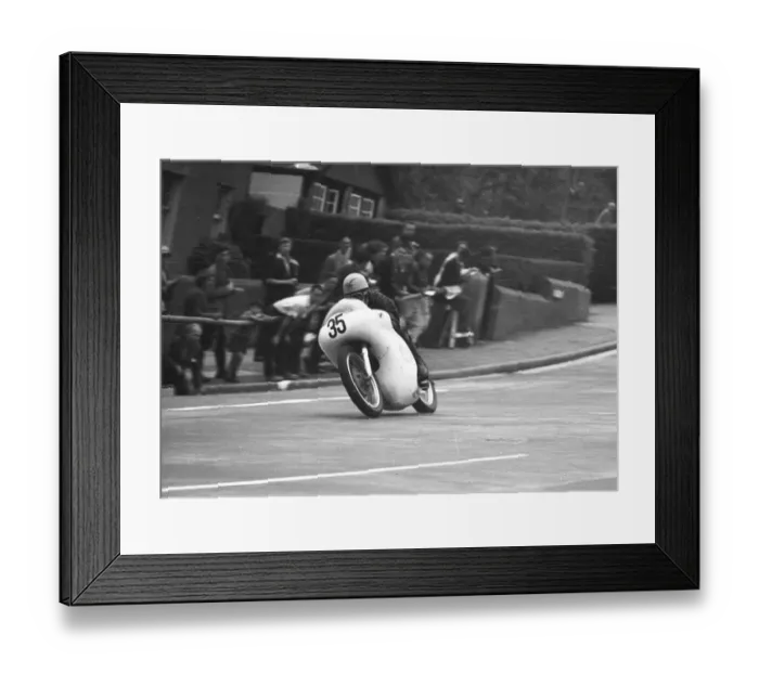 Framed Print : Michael McStay (Norton) 1963 Junior TT Framed Print : Michael McStay (Norton) 1963 Junior TT