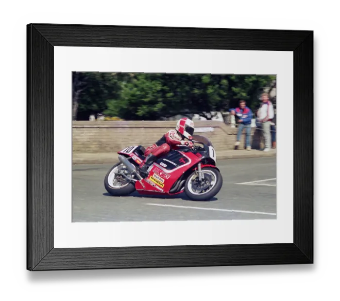 Framed Print : Phil Mellor (Suzuki) 1987 Formula One TT Framed Print : Phil Mellor (Suzuki) 1987 Formula One TT