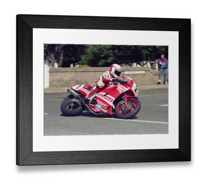 Framed Print : Geoff Johnson (Yamaha) 1987 Formula One TT Framed Print : Geoff Johnson (Yamaha) 1987 Formula One TT