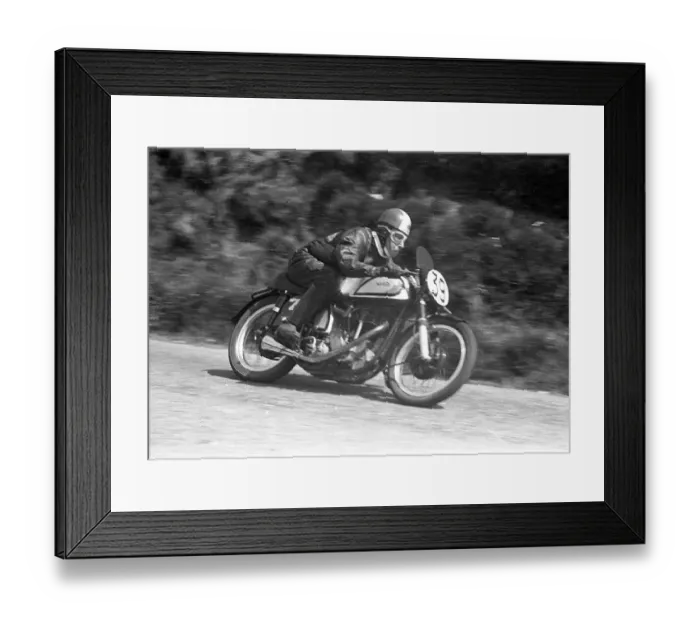 Framed Print : Ron Rudge (Norton) 1953 Senior TT Framed Print : Ron Rudge (Norton) 1953 Senior TT