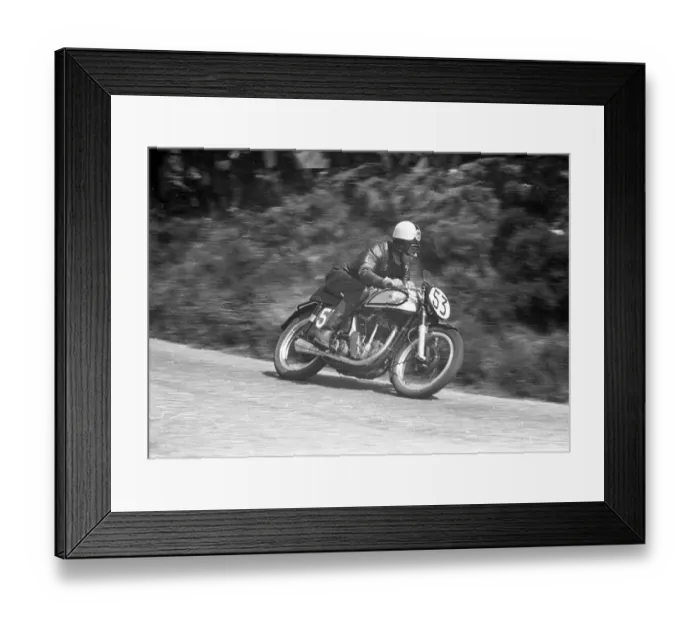 Framed Print : Geoff Walker (Norton) 1953 Senior TT Framed Print : Geoff Walker (Norton) 1953 Senior TT