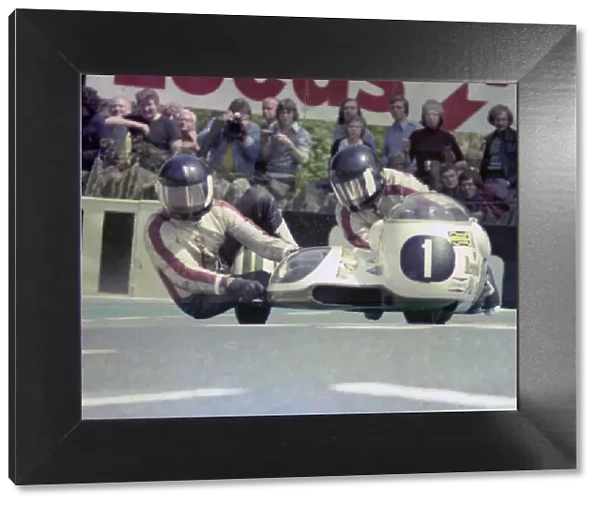 Rolf Steinhausen & Josef Huber (Busch Konig) 1976 500 Sidecar TT