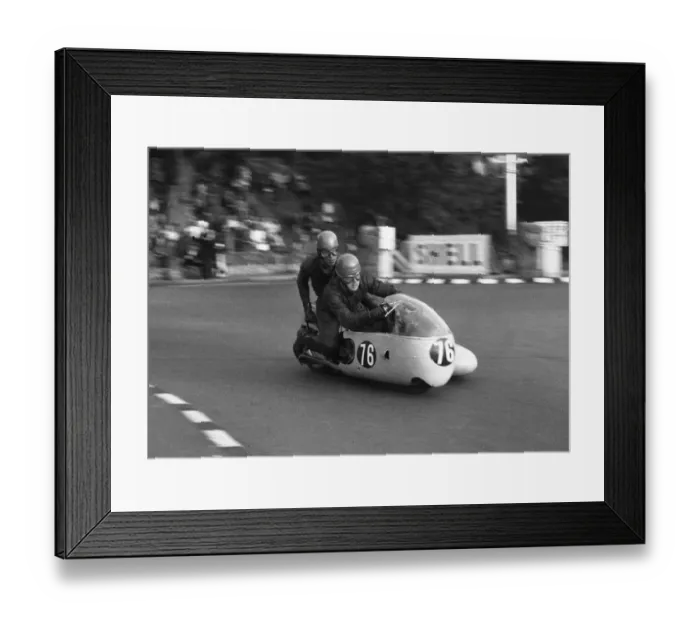 Framed Print : Stuart Applegate & P J Kaufman (BSA) 1966 Sidecar TT Framed Print : Stuart Applegate & P J Kaufman (BSA) 1966 Sidecar TT
