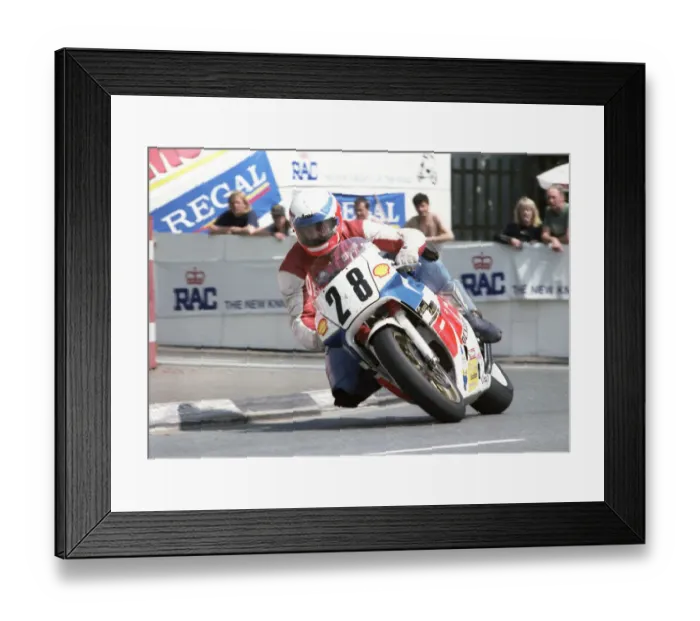 Framed Print : Simon Beck (Honda) 1992 Formula One TT